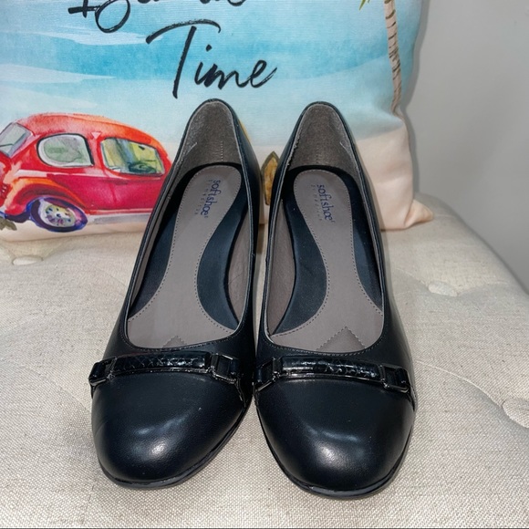 NISA by SOFT SHOE BY MEDICUS NWOB! Black Leather Shoes Size 8.5M - Picture 4 of 11